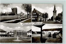 47441 W4130 Repelen - Rückseite mit Abschürfungen bzw Kleberesten Schule Marktplatz Kirche Springbrunnen
