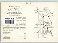 64757 W6932 Langenthal , Odenw KEINE AK Gasthaus zur Krone Innenansicht