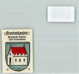 84160 W8316 Frontenhausen Vignette Vignette Wappen Kaffee Hag ca. 1910