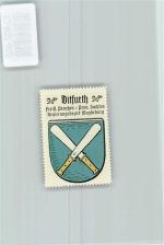 06484 O4301 Ditfurt - Vignette Wappen Kaffee Hag 1920-1940 Messer