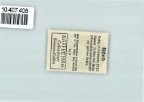 06484 O4301 Ditfurt - Vignette Wappen Kaffee Hag 1920-1940 Messer
