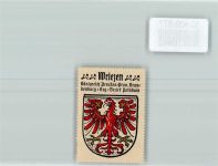 16269 O1313 Wriezen - Vignette Wappen Kaffee Hag ca 1920-1940