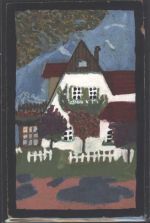 handgemalt Bauernhaus 1926 handgemalt KEINE AK