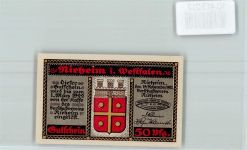 33039 W3493 Nieheim - Notgeld Portrait F. W. Weber