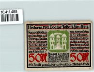 07646 O6540 Stadtroda - Notgeld