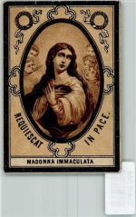 Madonna Immaculata Heiligenbild 1890 Lithographie