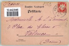 94486 W8353 Osterhofen , Niederbay 1902 - Institut Damenstift lat.Schrift Wappen
