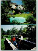 35321 W6312 Laubach , Hess - Garten Springbrunnen Wassertretbecken