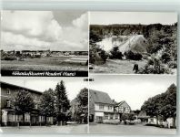 06493 O4301 Neudorf b Quedlinburg - Blick auf Zeltplatz und Birnbaumteich FDGB Gasthaus Waldblick Gästehaus Goldener Löwe