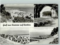 17459 O2225 Koserow - Badestrand Strandkörbe Konzertplatz