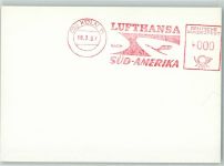 Süd-Amerika Flugpost Lufthansa KEINE AK