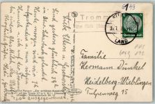64689 W6149 Tromm - Landpoststempel über Fürth Odenwald