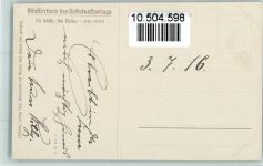 Serie 27-258 - sign Th. Schütz - Am Neckar Volkskunstverlag Künstlerkarte