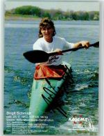 Birgit Schmidt - Olympiasiegerin - Original Autogramm Wassersport