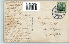 06449 O4320 Aschersleben , Sachs-Anh 1909 Gebrauchsspuren Besthornhaus