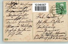 1000 Grüsse - Herz mit Bauernhaus, Blüten, AK Poesie Prägedruck