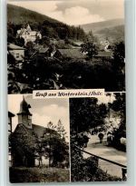99891 O5801 Winterstein , Thüringerw - Panoramaansicht Kirche