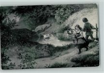 Nr. 151 Kunstwart - Kinder am Bach AK Richter, L.