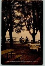 79539 W7850 Tüllingen Gebrauchsspuren Gasthaus Schöne Aussicht Ober-Tüllingen Terrasse Bäume