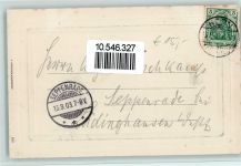 Externsteine, Wasserseite - Passepartout AK Gesteinsformation 1903 Prägedruck