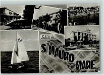 47030 San Mauro Mare - Viale Marina Pensione Corallo Hotel Pironi Segelboot