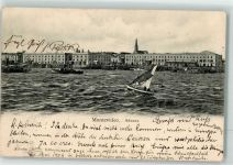 Montevideo 1904 - Aduana Dampfer Segelboot
