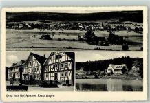 57299 W5909 Holzhausen , Siegerl - Mühle Fachwerkbauten mit Brunnen Badeweiher