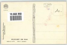 Porte Bonheur Frau mit Blumen Mode Muguet de Mai Serie 71 Verlag A. Noyer Sager, Xavier