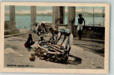 Calcutta Kalkutta Beerdigung Feuerbestattung Volkstypen Motiv Indien 1914