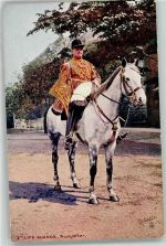 Life Guards Trumpeter Pferd Uniform Tucks Oilette Nr.9426 Militär Großbritannien