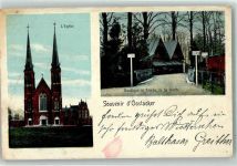 Oostacker Oostakker 1918 - Kirche Geschäft u. Eingang zur Grotte