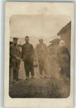 Skopje Uskub Foto AK Ort handschriftlich Uniform Tracht