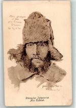 Tobolsk 1916 Gebrauchsspuren Sibirischer Infanterist