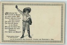 O8000 Dresden Tintenfabrik Aug. Leonhardi Schulkind PropagandA Werbung Büromaterial 1915