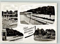 64546 W6082 Mörfelden Foto AK Schwimmbad