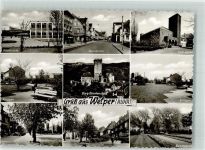 45525 W4320 Welper Foto AK Burg Blankenstein Thingstrasse Kath. Kirche