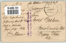 57260 Dieuze Duß 1917 Foto AK Bahnhof Feldpost WK I