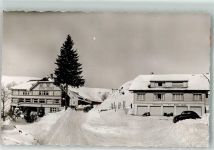 79674 W7868 Muggenbrunn Gebrauchsspuren Hotel Adler Winter Foto AK