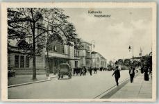 Kattowitz Katowice Gebrauchsspuren Hauptbahnhof Foto AK