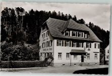 72270 W7292 Huzenbach Foto AK Gasthaus Cafe Bären