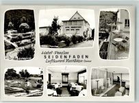 56355 W5428 Nastätten KEINE AK Hotel Seidenfaden Schwimmbad Minigolf Informationskarte