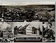 72070 W7400 Lustnau Foto AK Gasthaus und Metzgerei zur Rose Marktszene