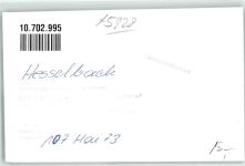 57334 W5928 Hesselbach , Kr Wittgenstein FOTO KEINE AK Ort handschriftlich Gasthaus