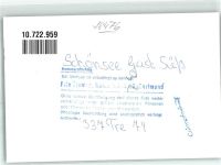 92539 W8476 Schönsee FOTO KEINE AK Gasthaus Süß Ort handschriftlich