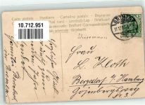 Neujahr Zwerg Schneemann 1907 Künstlerkarte