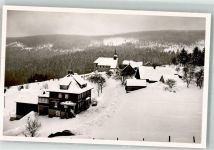 76596 W7564 Hundsbach , Baden Foto AK Gasthaus Pension zur schönen Aussicht Winter