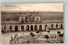Courtrai Kortrijk Foto AK Bahnhof Denkmal Vase