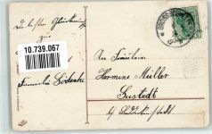 Schutzengel Palme Golddruck Konfirmation 1914 Prägedruck