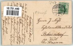 25774 W2247 Lunden , Holst 1909 Gebrauchsspuren An der Wester Straße
