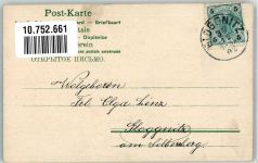 Viel Glück Glücksklee Fliegenpilz Pilz 1902 Lithographie / Künstlerkarte